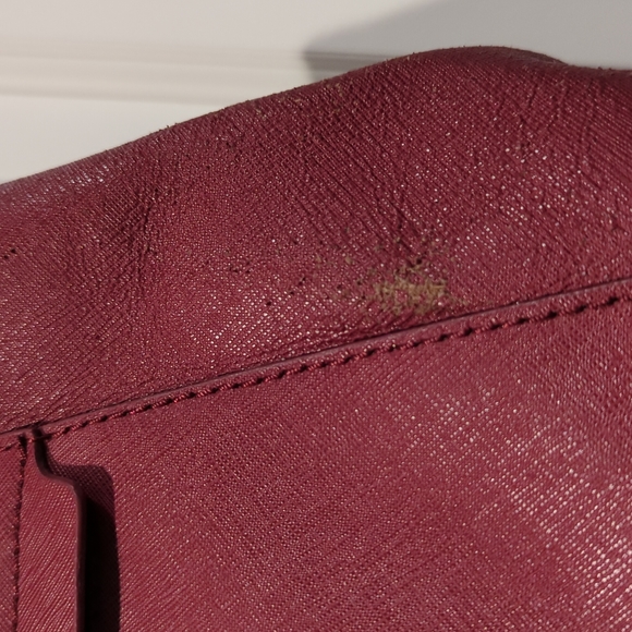 Danier Red Leather Bag - Picture 5 of 11